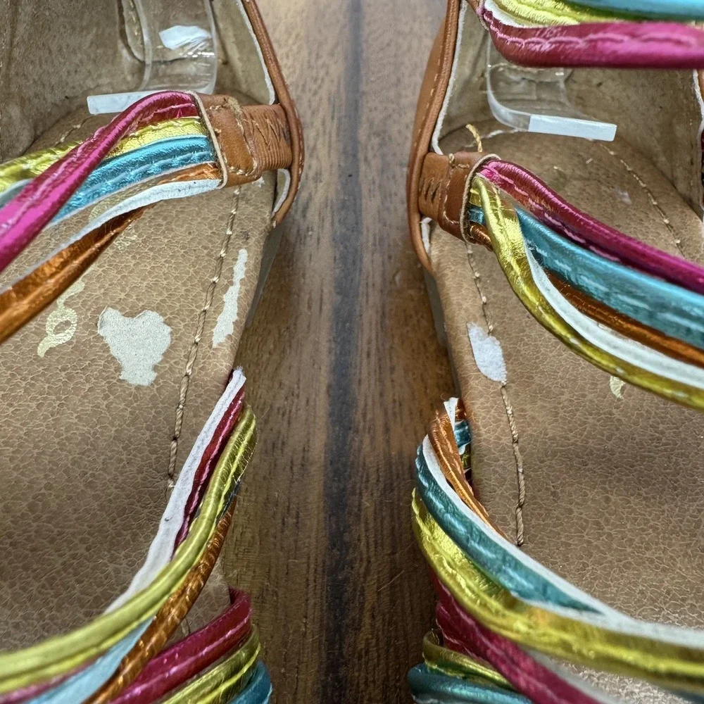 New NWOB Little Kids Girls Nina Marietta‎ Metallic Gladiator Sandals Size 11 C